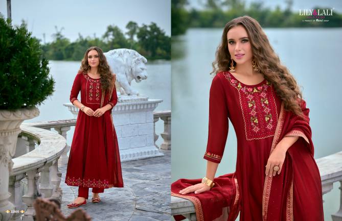 Bibbojaan Vol 2 By Lily And Lali Anarkali Kurti With Bottom Dupatta Wholesale Online
